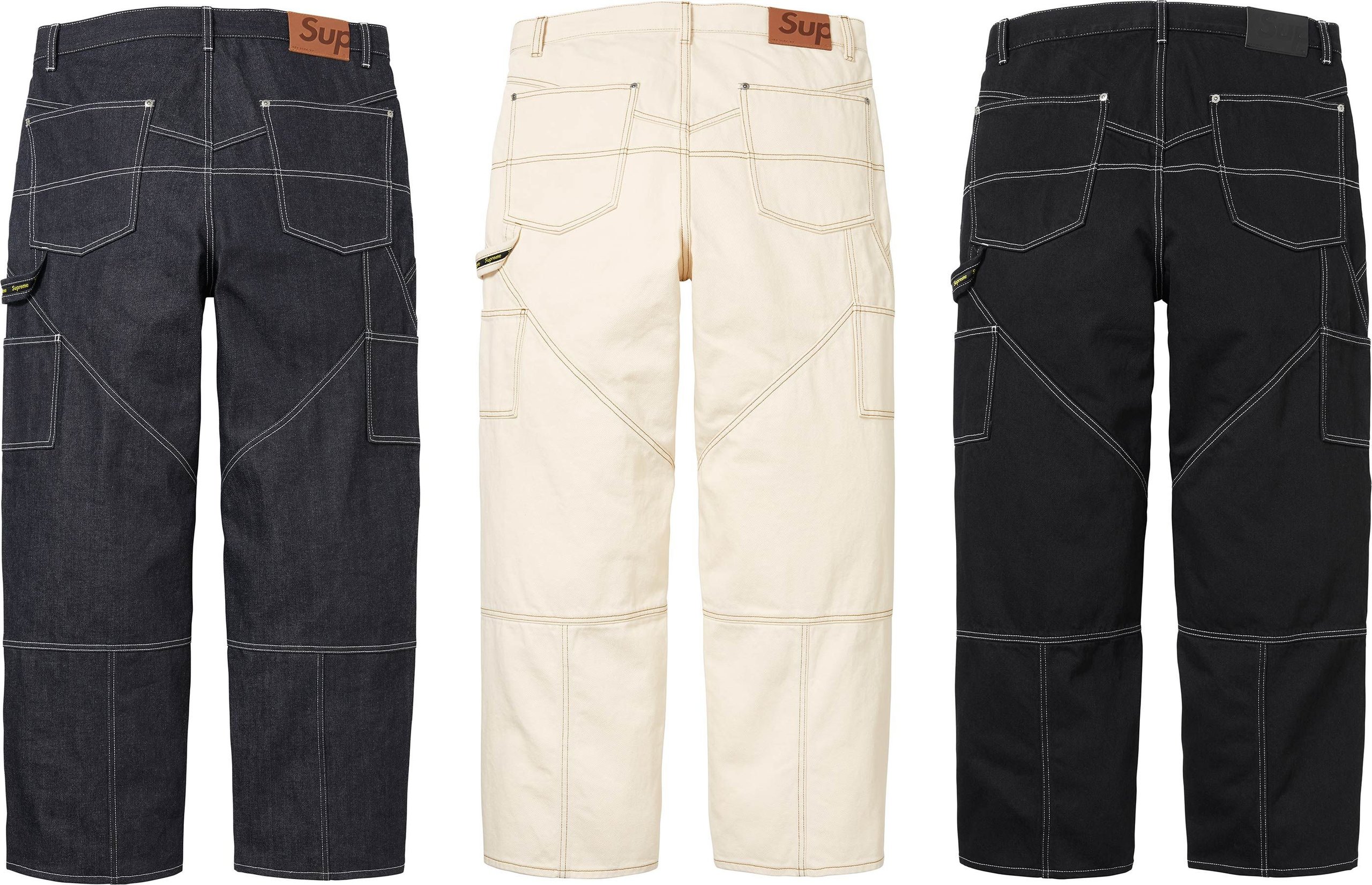 Contrast Stitch Double Knee Painter Jean view 6